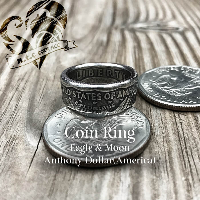 [リング]コインリング  Anthony Dollar(Eagle&moon)