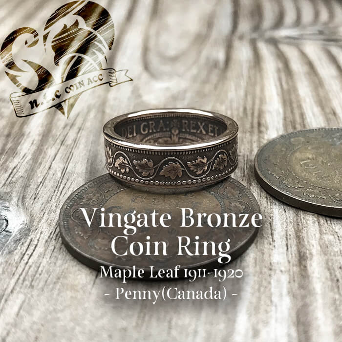 [リング]コインリング Penny -Maple Leaf- (Canada 1911-1920)